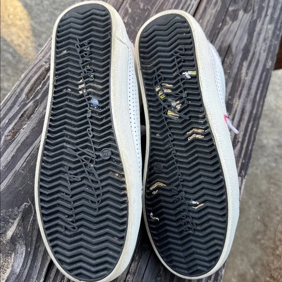 Vintage Havana womens White and Pink Glitter Sneakers - Picture 5 of 7